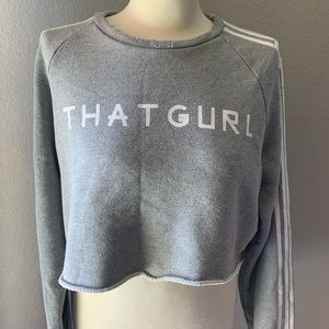 Baja East crop sweatshirt